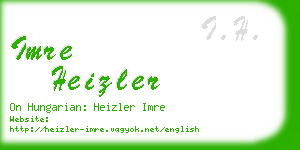 imre heizler business card